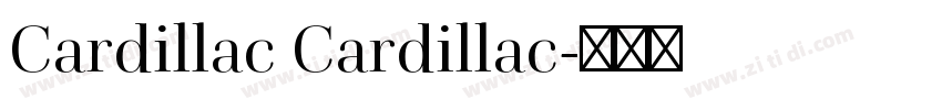 Cardillac Cardillac字体转换